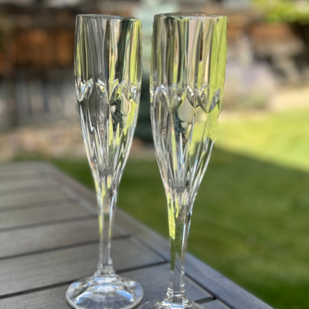 Pair of Lenox Embrace Toasting Flutes